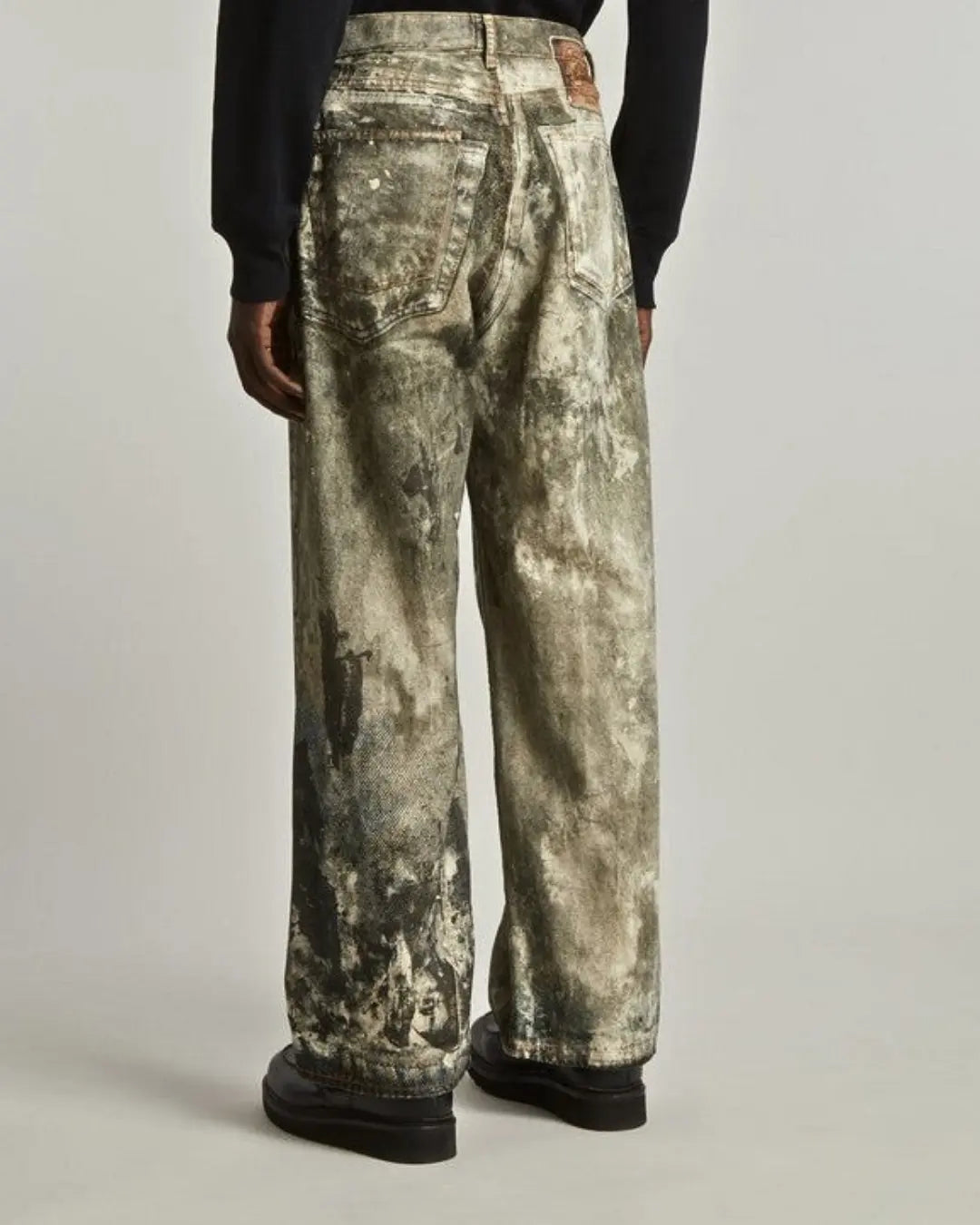 Acne Studios Loose Fit Splatter Jeans urbanluxeclo