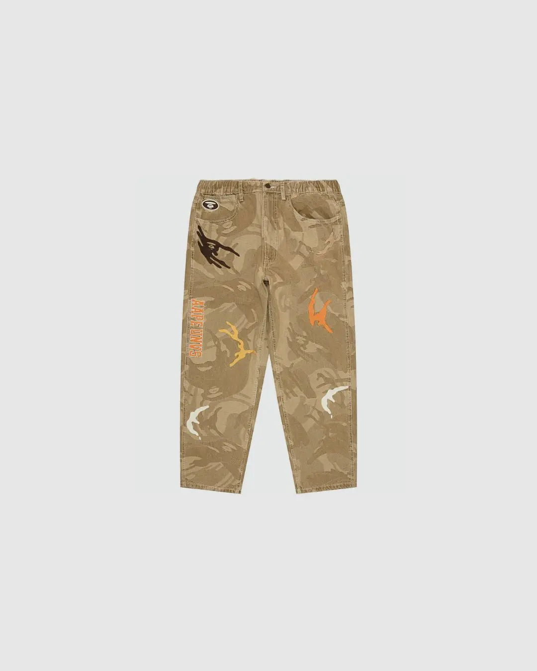 A Bathing Ape AAPE Jeans Camo Light Brown urbanluxeclo