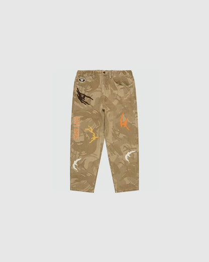 A Bathing Ape AAPE Jeans Camo Light Brown urbanluxeclo