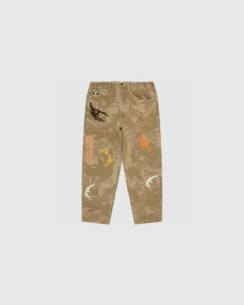 A Bathing Ape AAPE Jeans Camo Light Brown urbanluxeclo