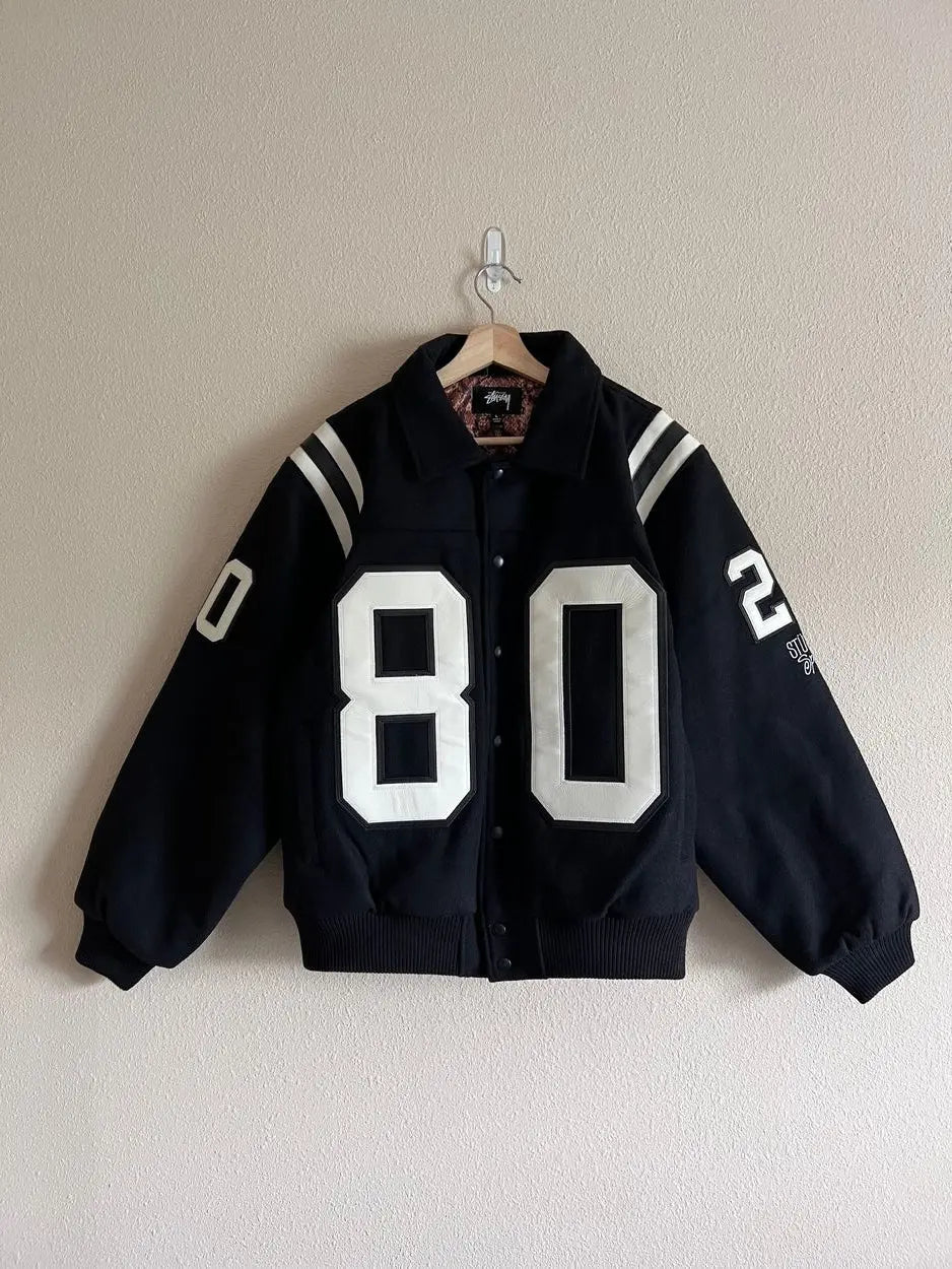 Stussy 80s Wool Varsity Jacket urbanluxe