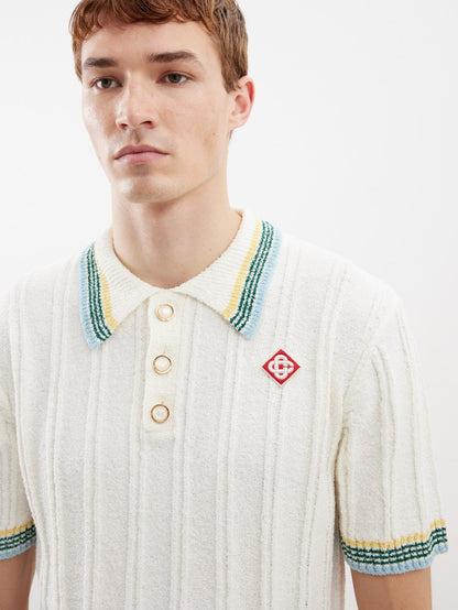 Casablanca Rib Boucle Polo Shirt