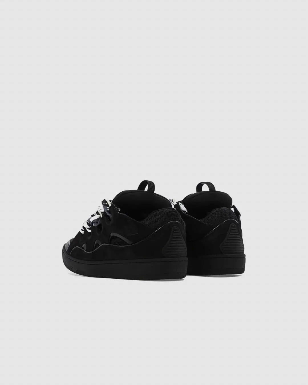 Lanvin Curb Suede Sneakers Black urbanluxeclo