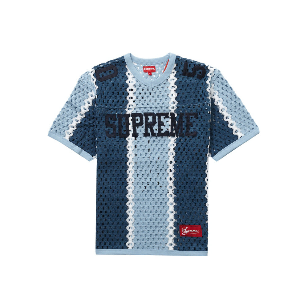 Supreme Crochet Football Jersey Slate