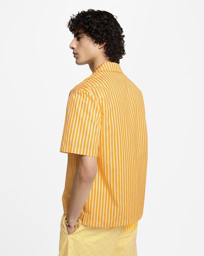 Louis Vuitton Monogram Striped Patchwork Short-Sleeved Shirt