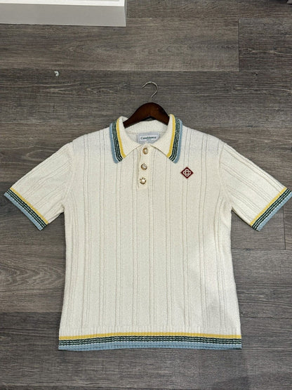 Casablanca Rib Boucle Polo Shirt