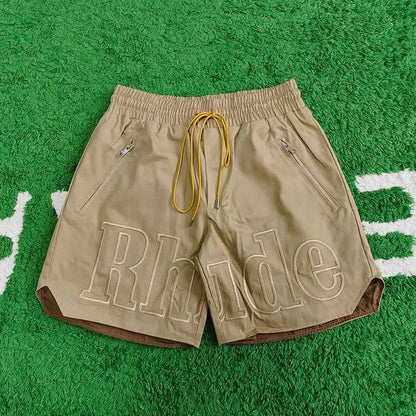 Rhude Embroidered Twill Logo Shorts