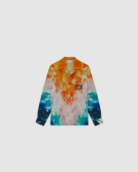 Casablanca Surf Trip Long Sleeve Silk Shirt urbanluxeclo