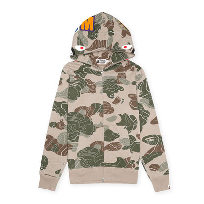 A Bathing Ape Layered Line Camo Shark Full Tracksuit