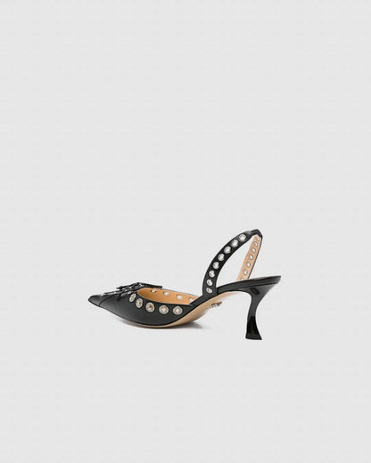 MACH & MACH Leather Corset Pumps urbanluxeclo
