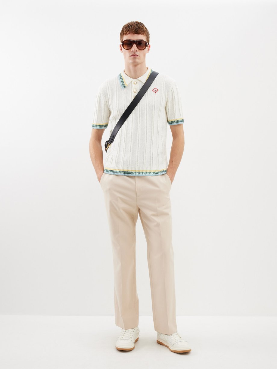 Casablanca Rib Boucle Polo Shirt