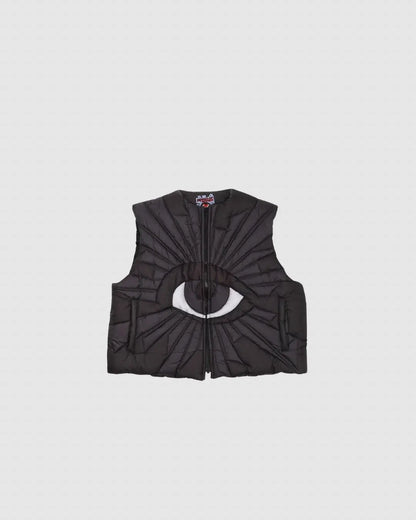 House Of Error Seeing Puffer jacket - BLACK urbanluxeclo