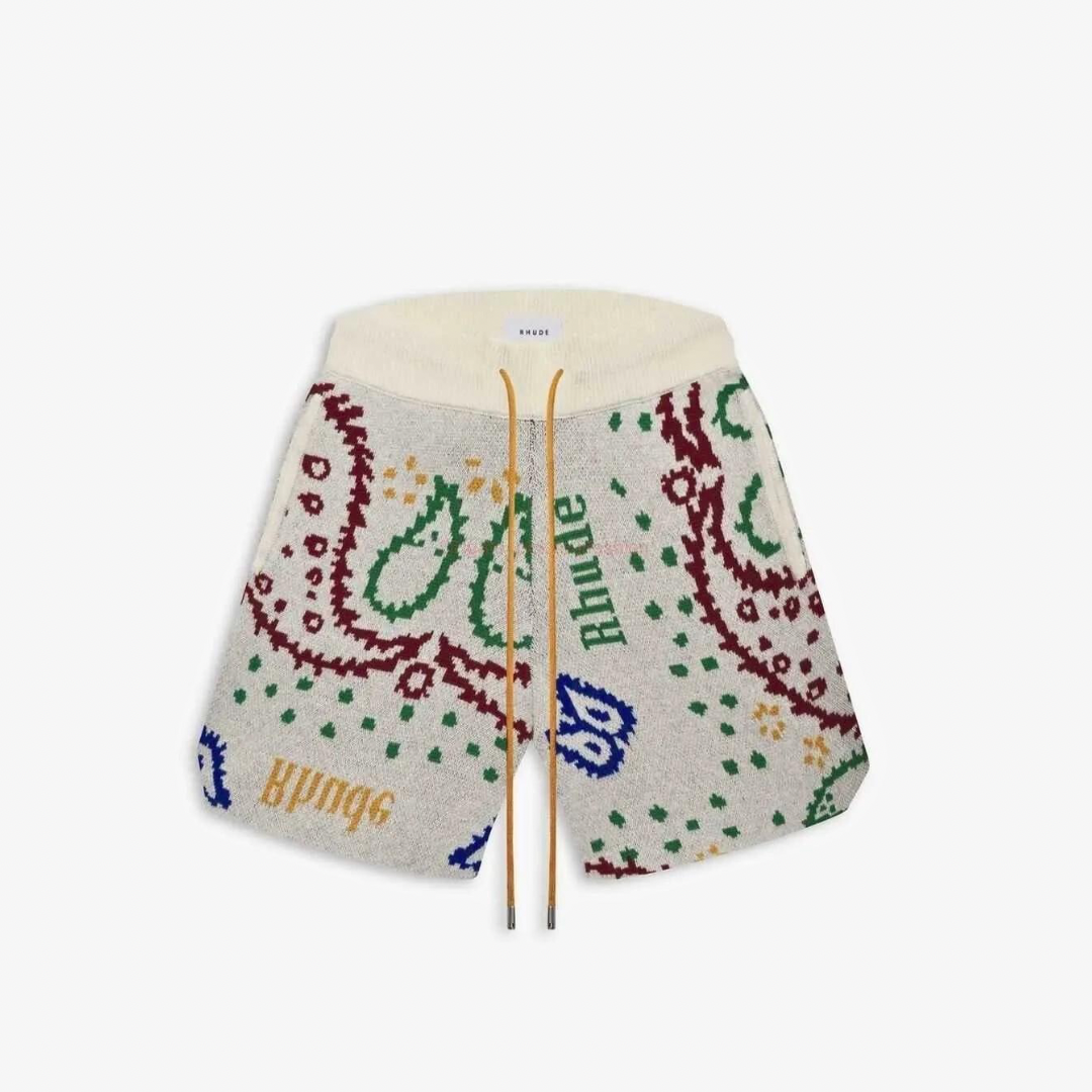 RHUDE Knit Paisley Shorts