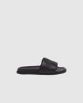FENDI leather slides black urbanluxe