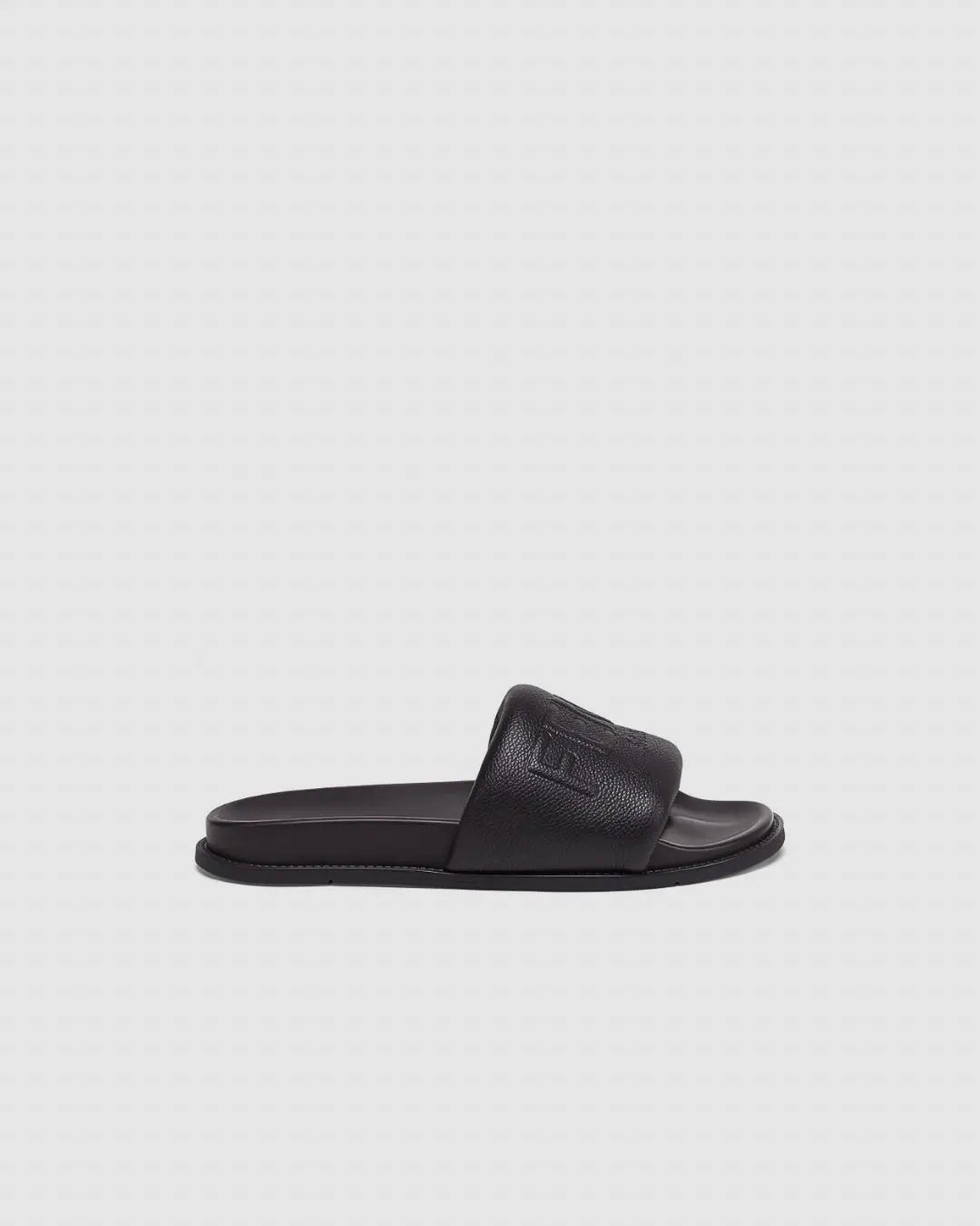 FENDI leather slides black urbanluxe