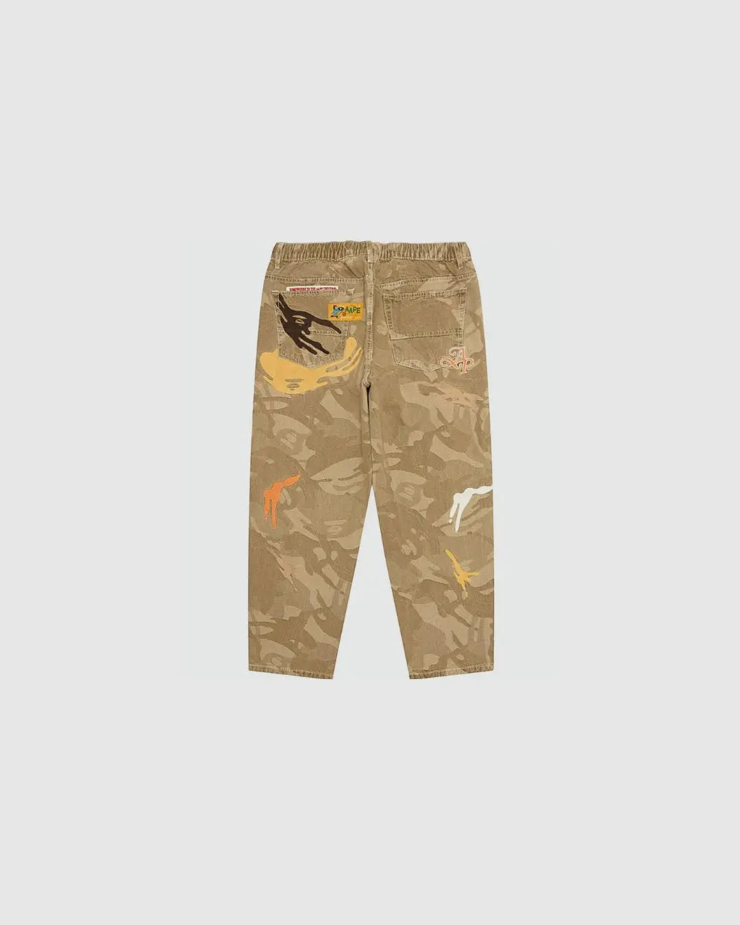 A Bathing Ape AAPE Jeans Camo Light Brown urbanluxeclo