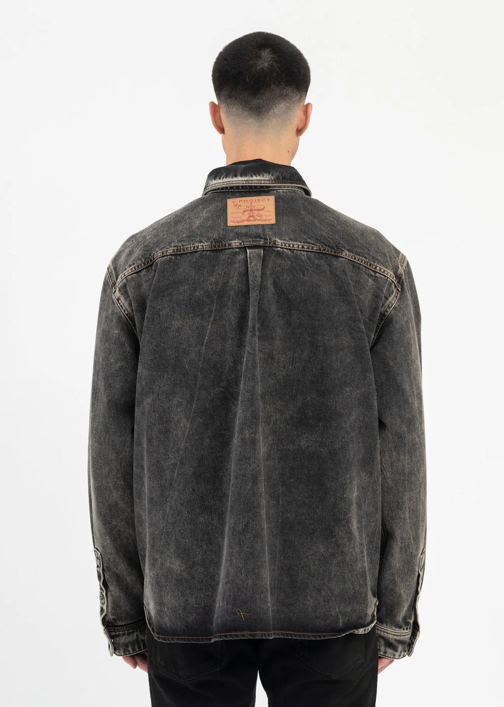 Y/PROJECT
Vintage Black Paris Best Patch Denim Shirt urbanluxeclo