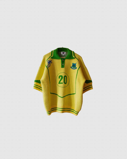 House of Error knitted Brazil jersey Top urbanluxeclo
