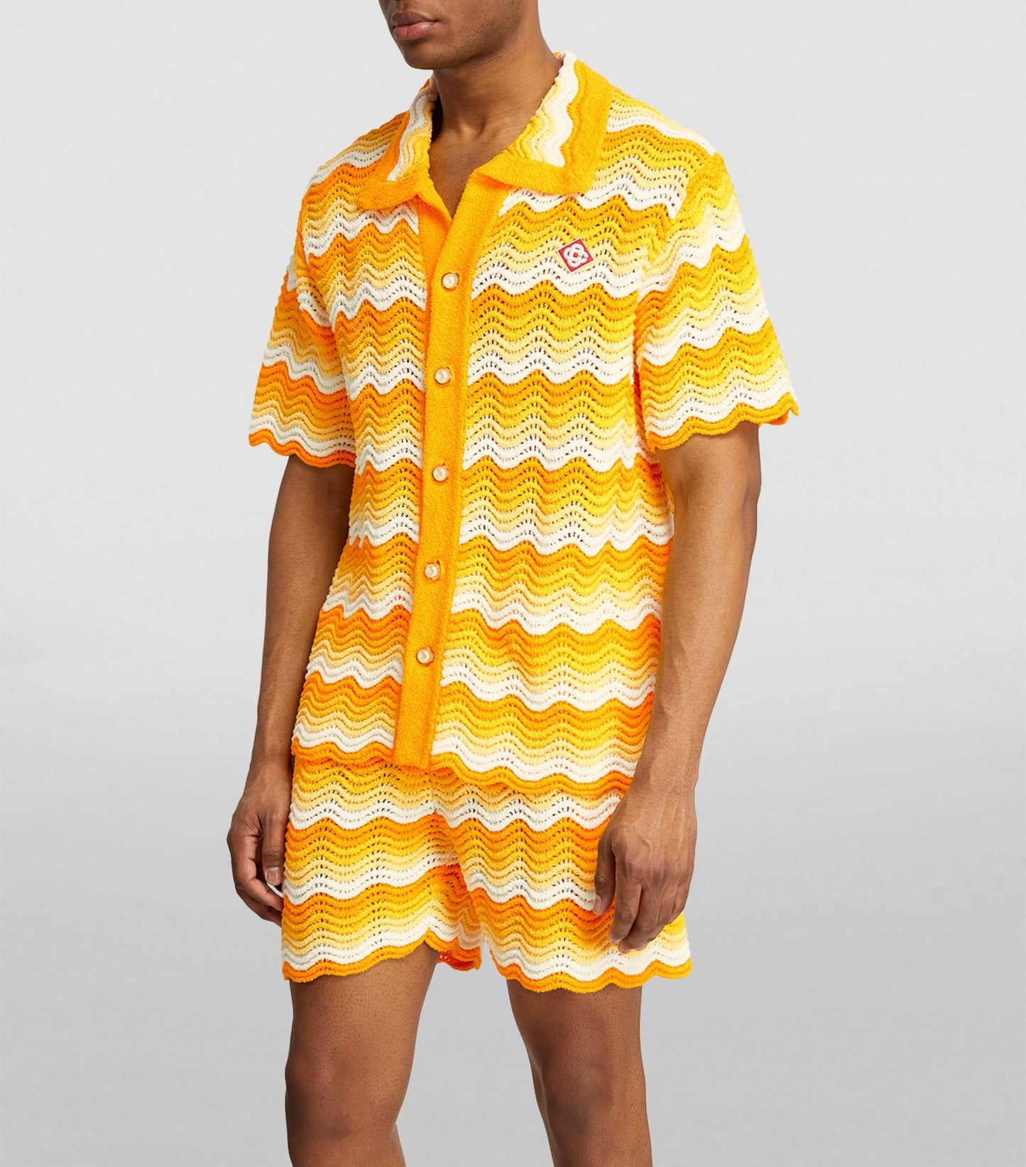 Casablanca Wavy gradient Crochet Shirt