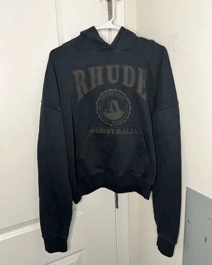 Rhude Cropped Desert Valley Hoodie urbanluxeclo